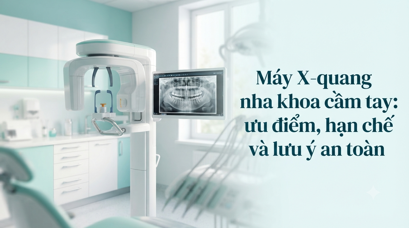Máy X-quang nha khoa cầm tay: ưu điểm, hạn chế và lưu ý an toàn